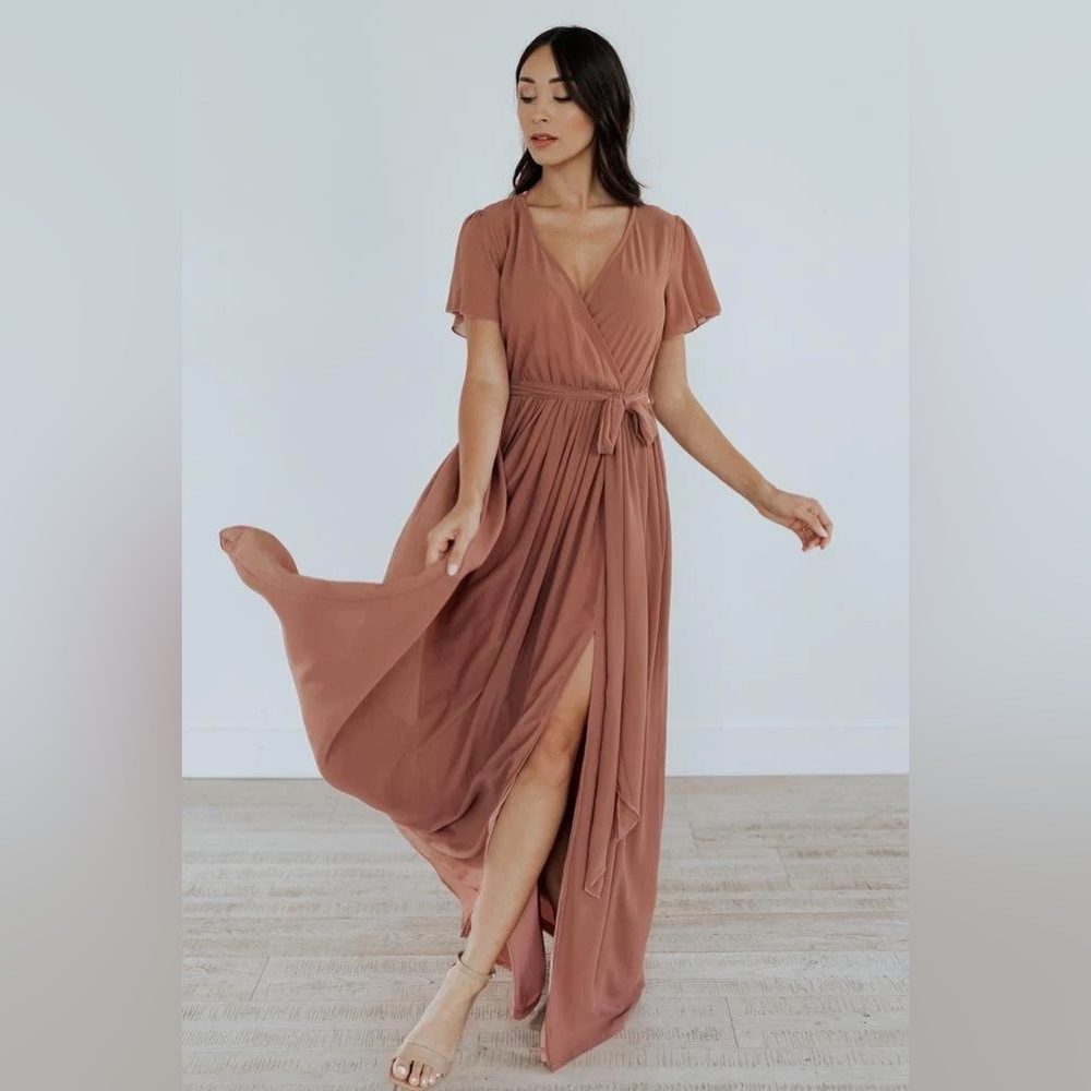 Baltic Born Kristina Maxi Dress - Rosy Brown